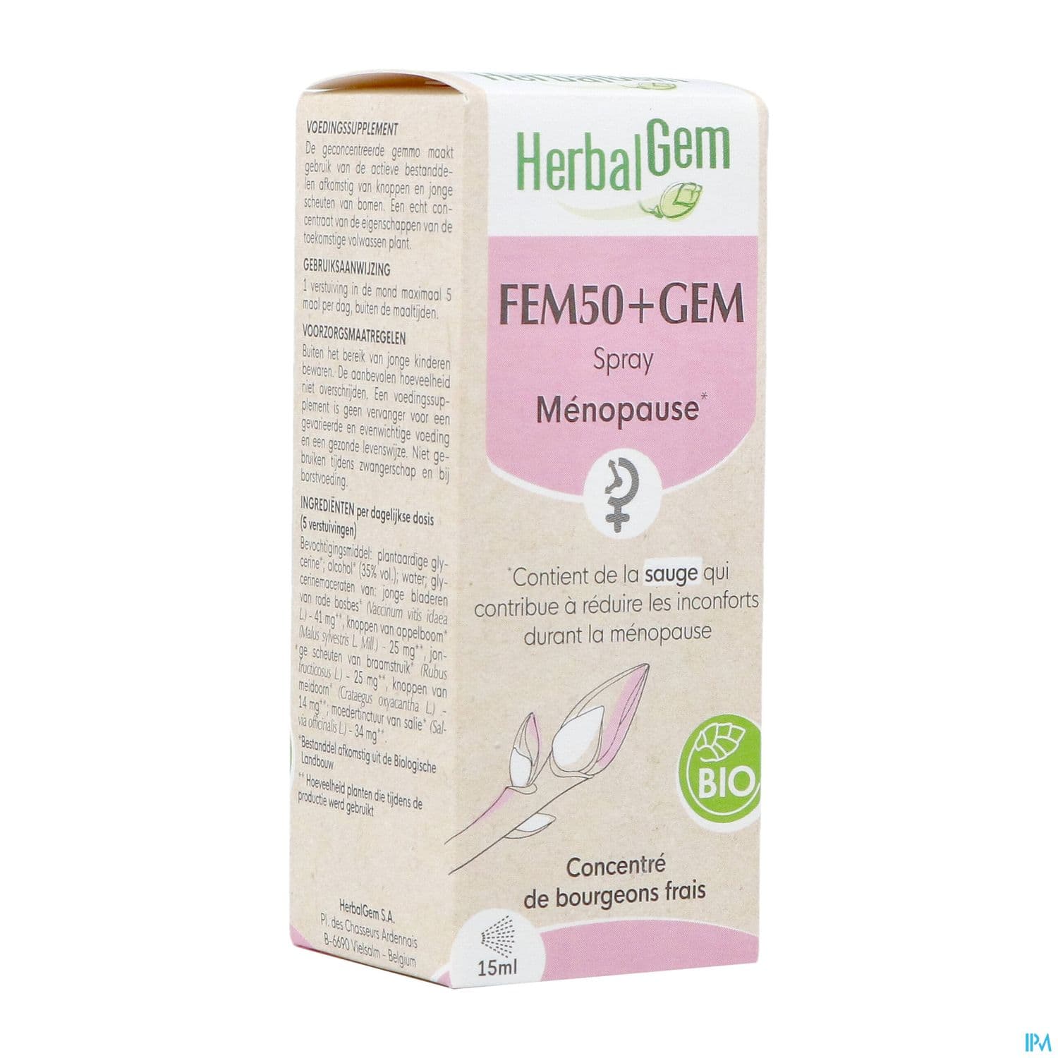 HERBALGEM FEM50+GEM BIO 15ML