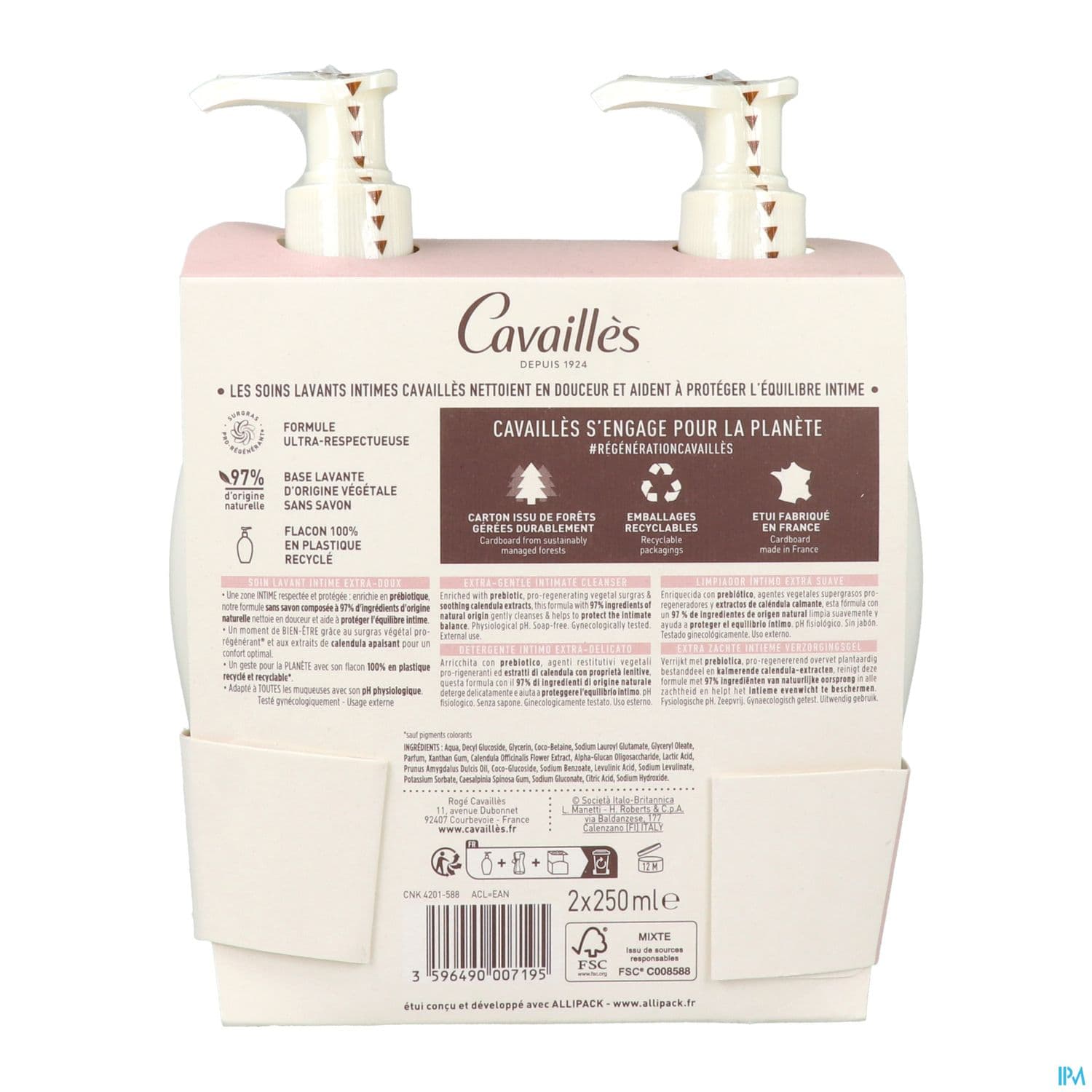 CAVAILLES LAV INT EXTR/DOUX 250ML2