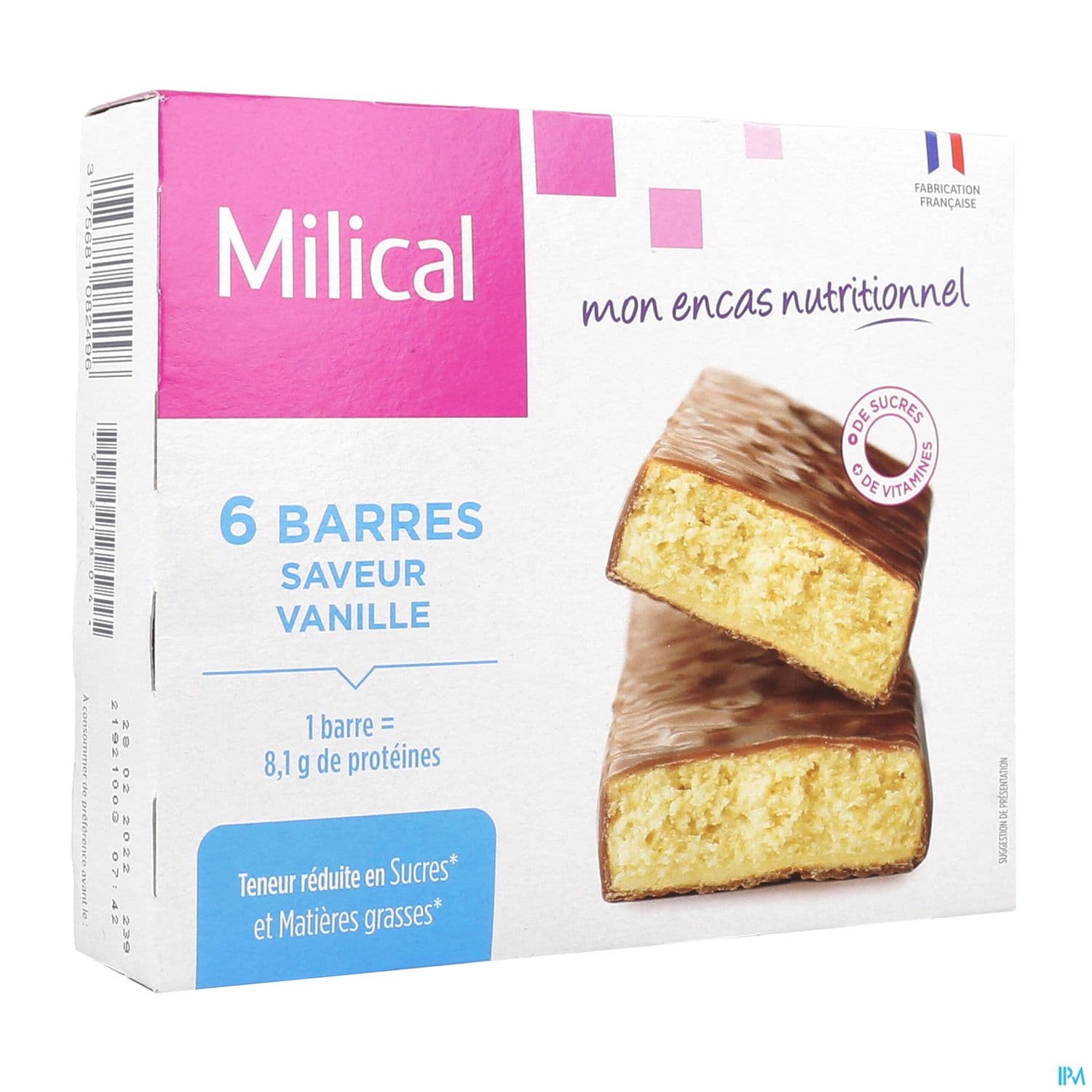 MILICAL HP BARRE VANILLE 6