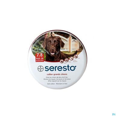 Elanco Seresto Collier Puces Tiques Grand Chien +8kg X1