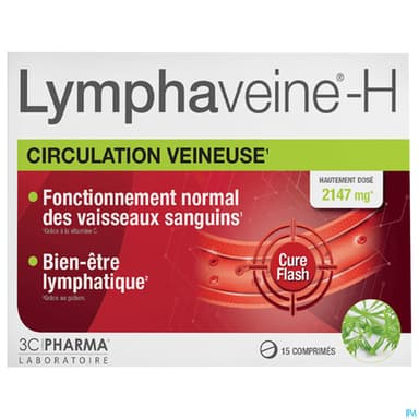 3c Pharma Lymphaveine H Circulation Veineuse Comprime 15