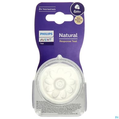 TETINE AVENT NAT RESPONSE EPAIS X2