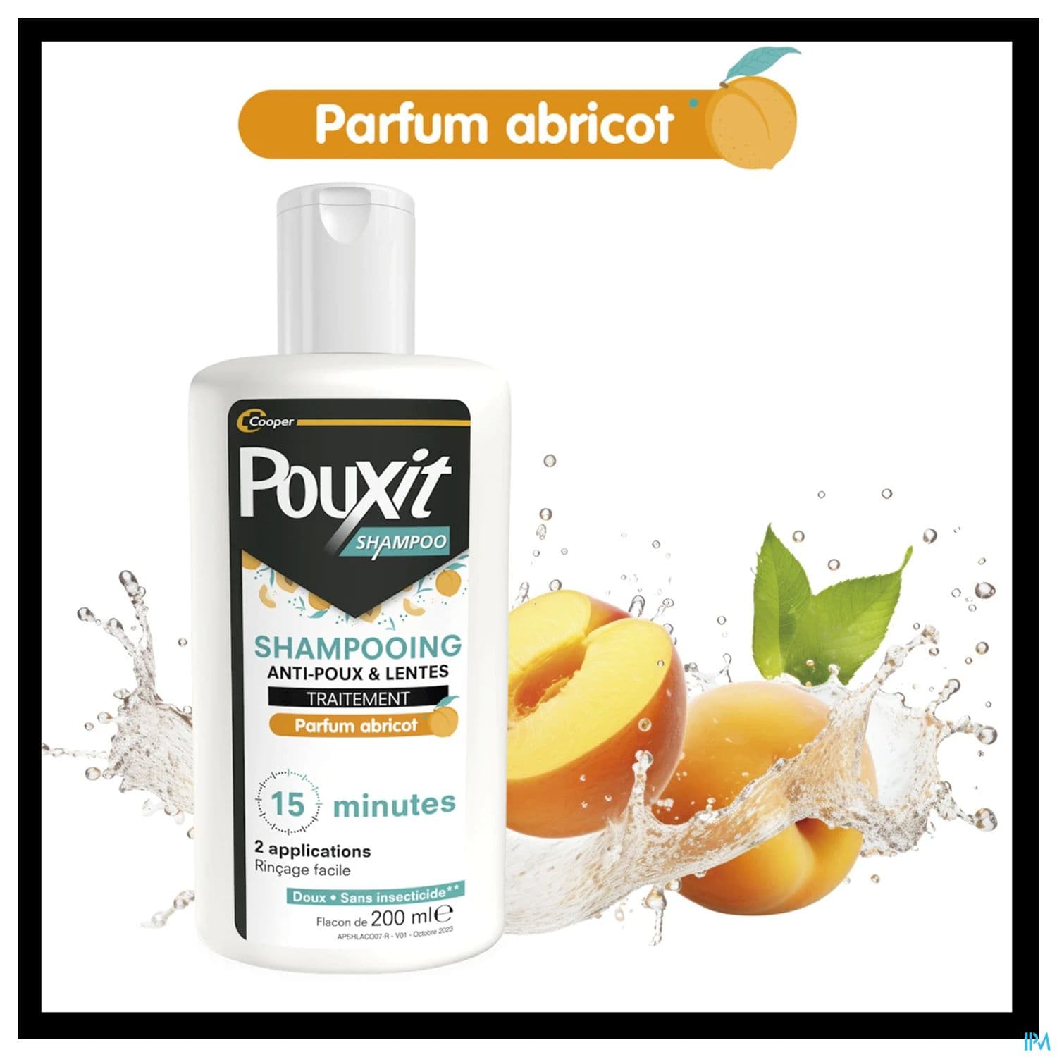 Cooper Pouxit Shampooing Abricot 200ml
