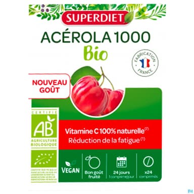 SUPERDIET ACEROLA 1000 BIO CPR24