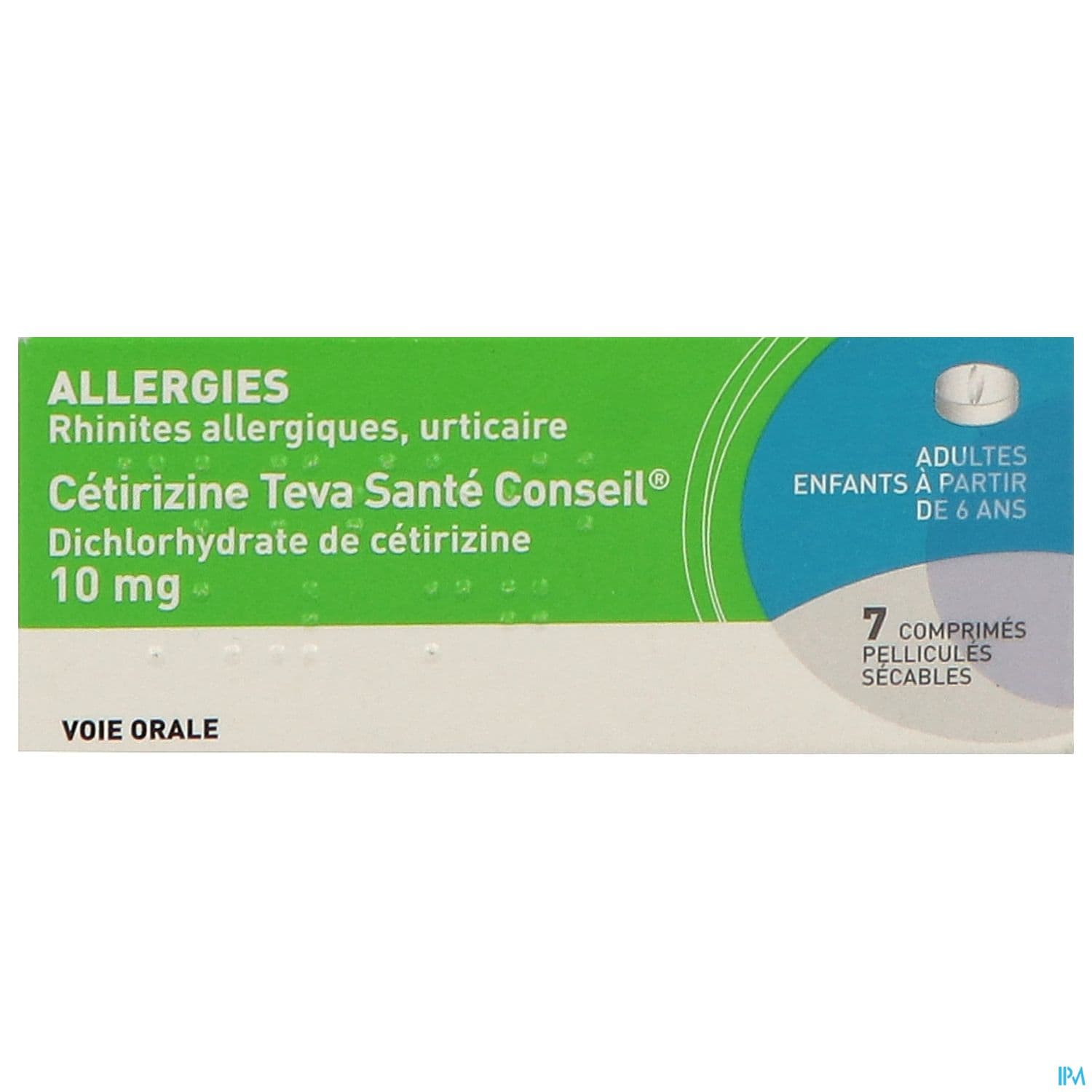 CETIRIZINE 10MG TEVA CONS CPR SEC7