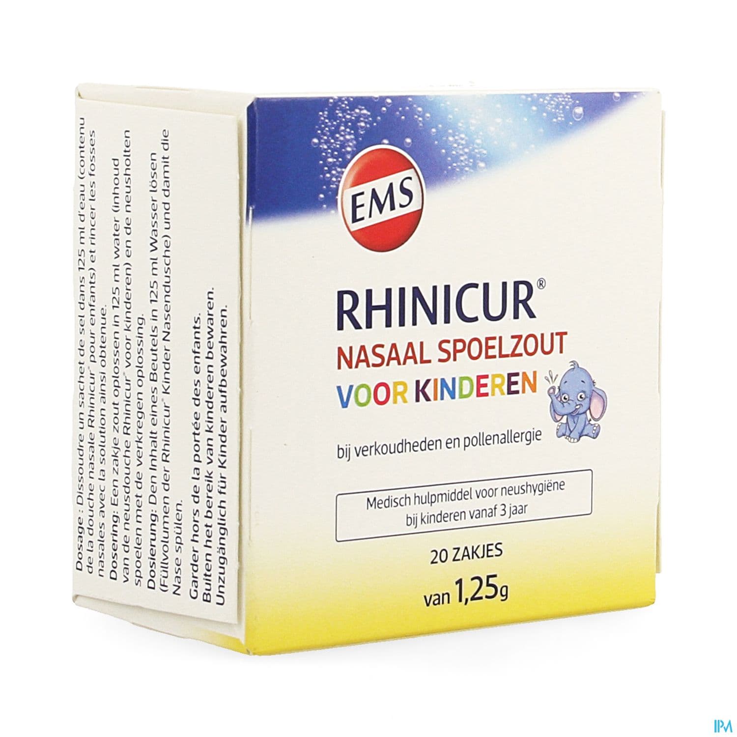 RHINICUR SEL RINC ENF SACH 20