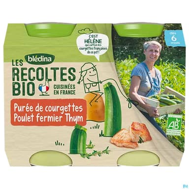 BLEDINA REC BIO COURG/POUL 200GX2