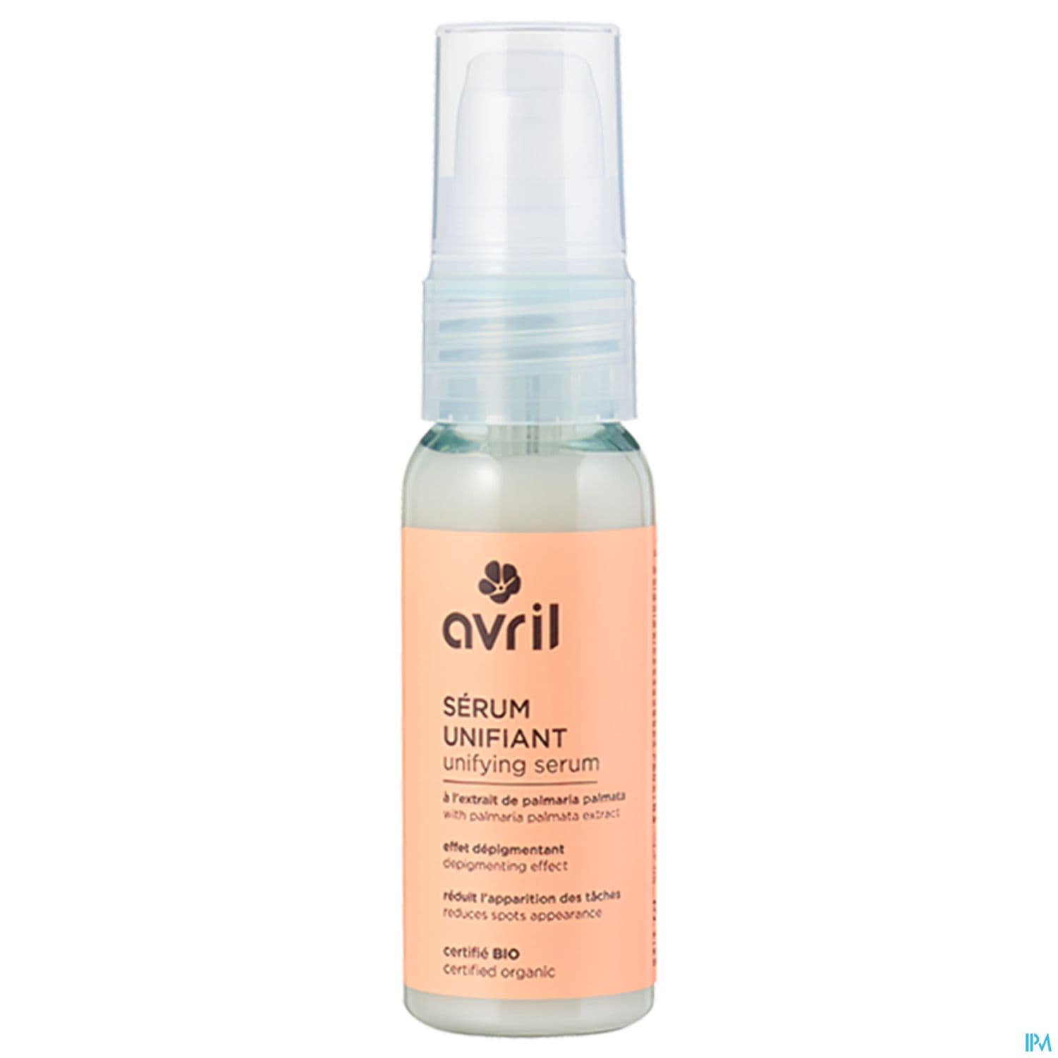 Avril Serum Unifiant Certifie Bio 30ml