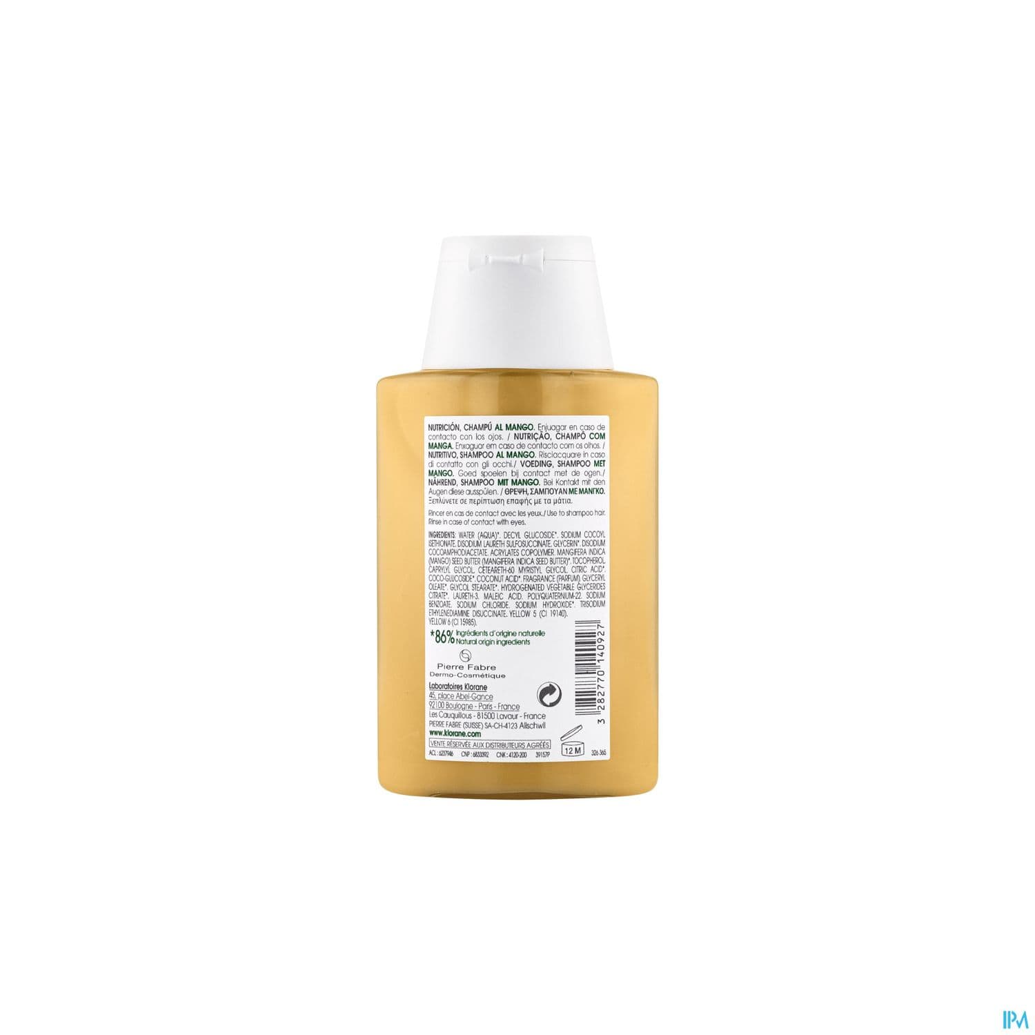 KLORANE SH BEURRE MANGUE100ML