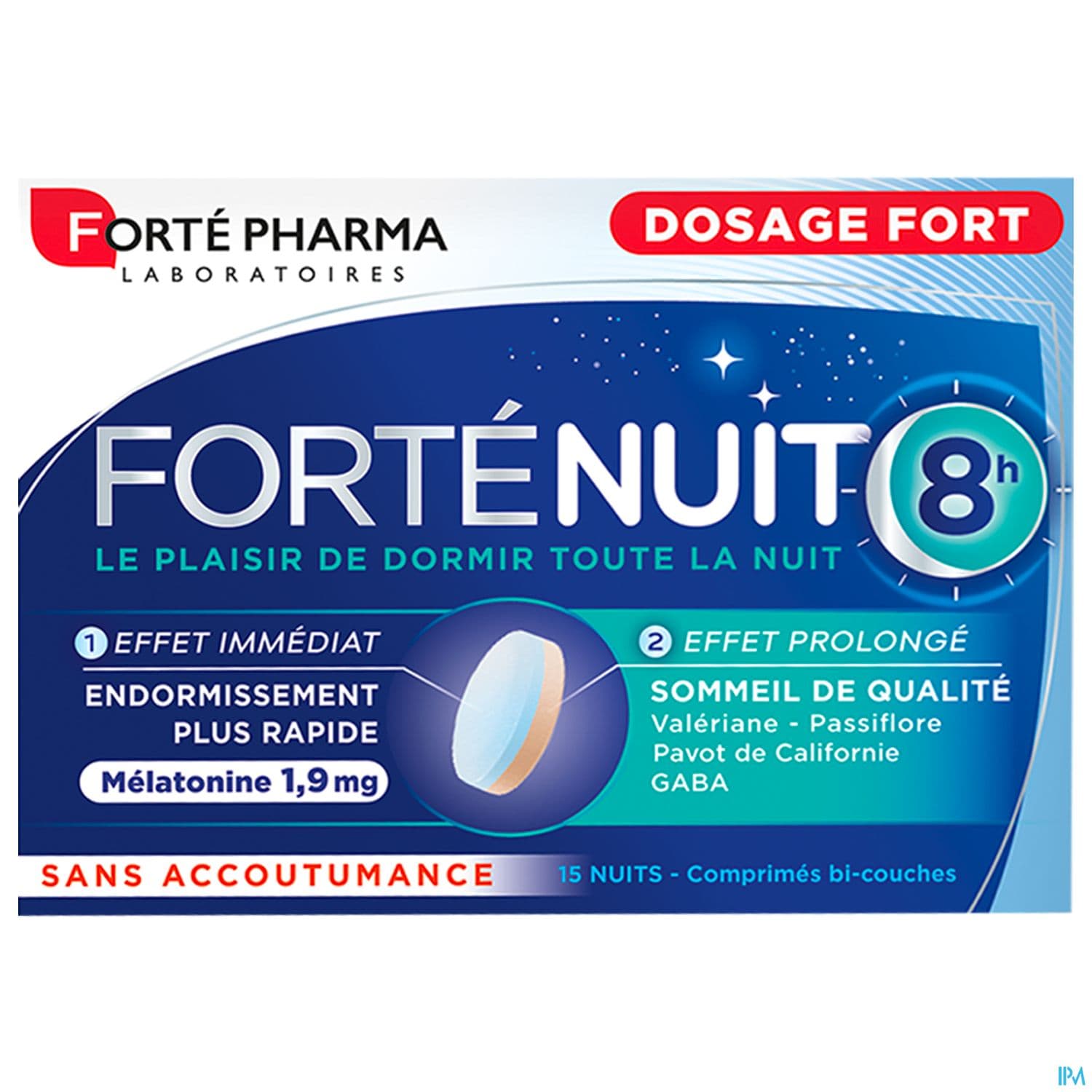 Forte Pharma Fortenuit 8h Comprime Bicouche 15