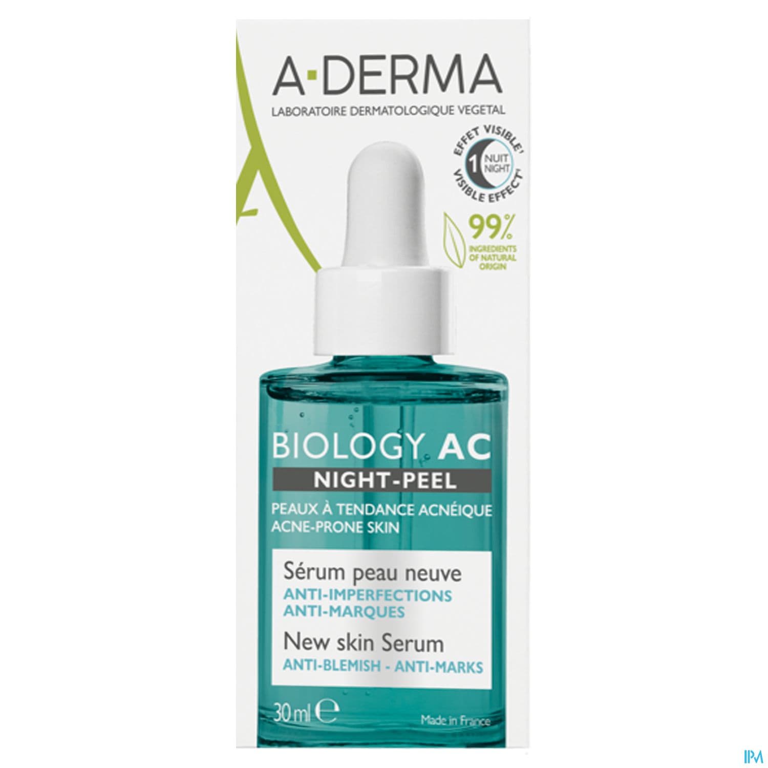 A-DERMA BIOLOGY AC NIGHT-PEEL 30ML