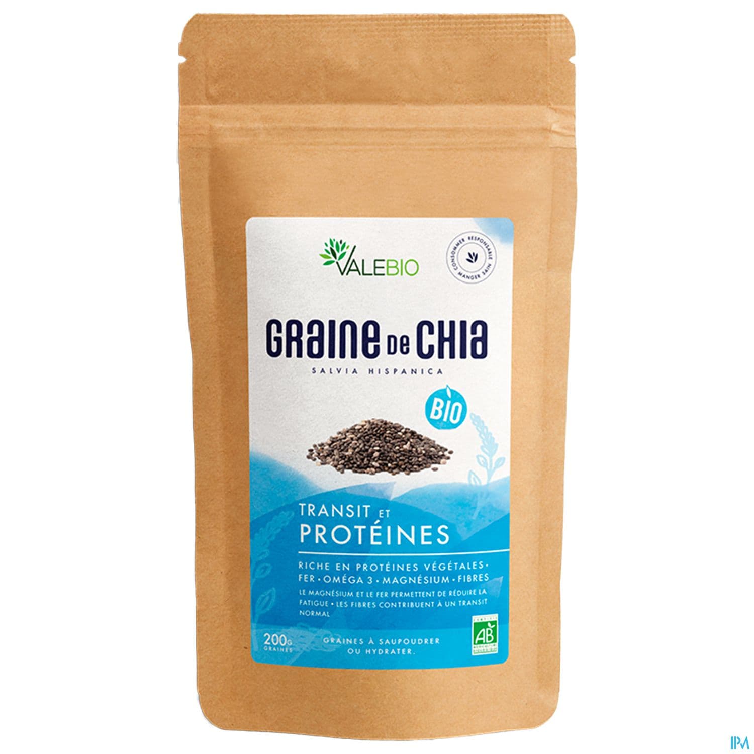VALEBIO GRAINE DE CHIA BIO 200G