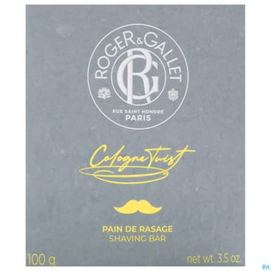 Roger Gallet Homme Cologne Twist Pain De Rasage 100g
