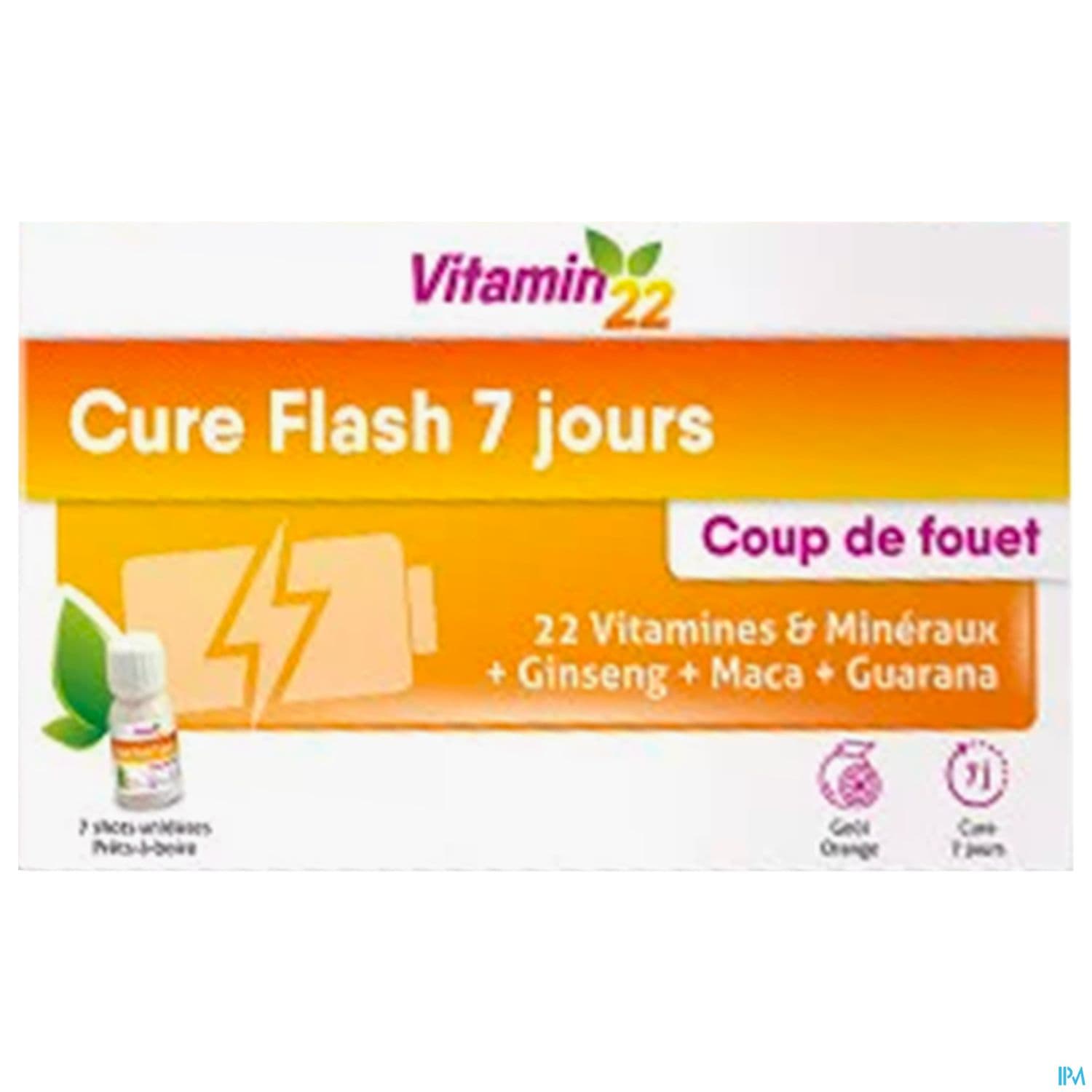 Vitamin 22 Cure Flash 7 Jours Unidose 30ml X7