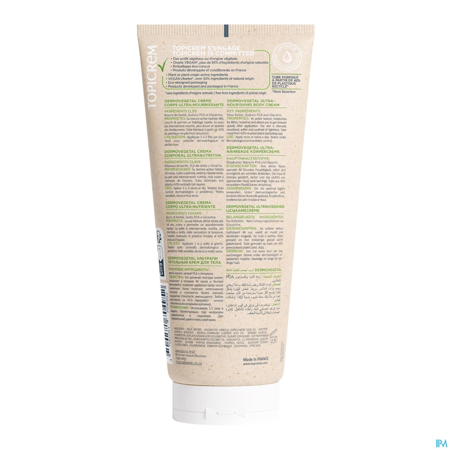 TOPICREM DERMO VEGET CR CORP 200ML