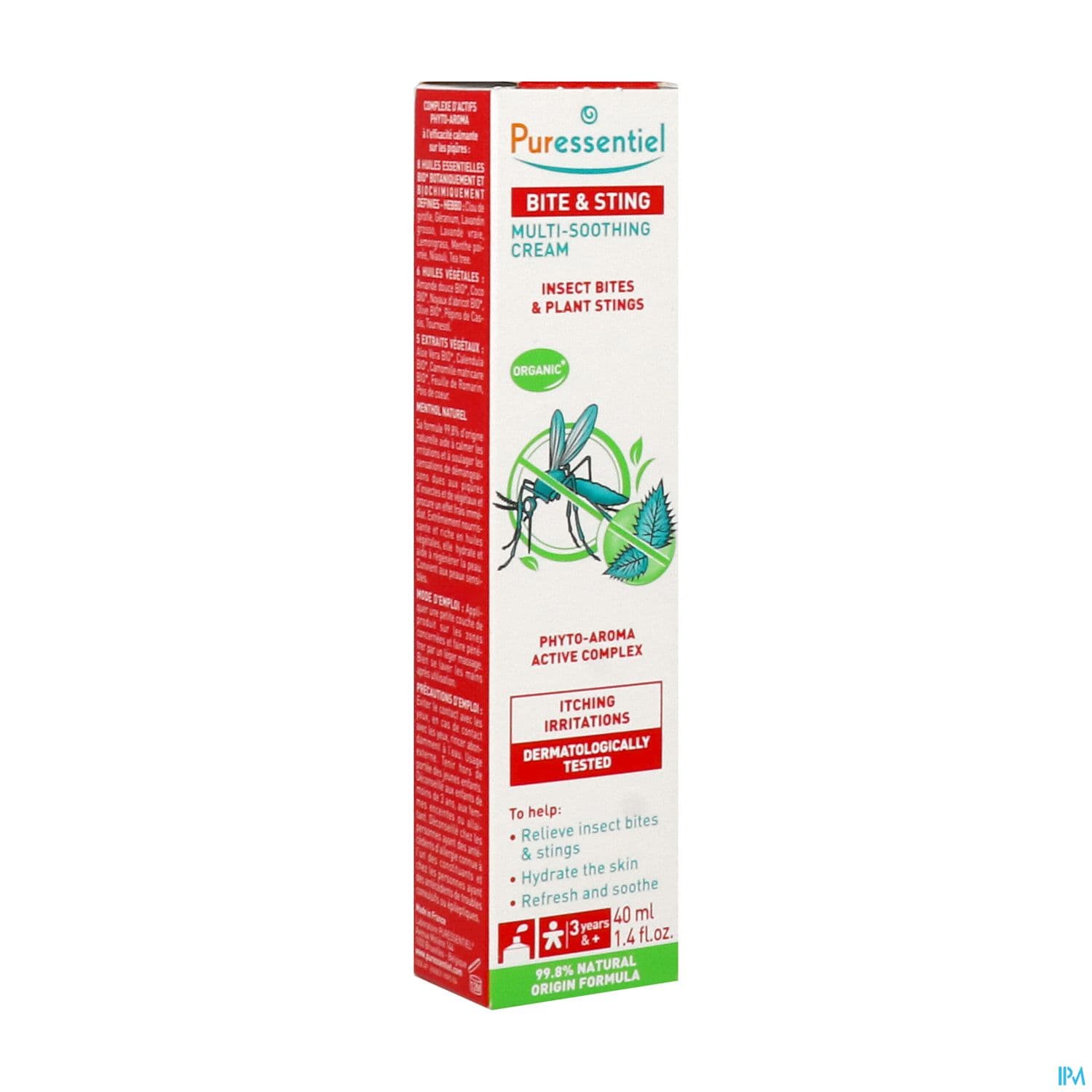 Puressentiel Creme Multi Apaisante Antipique Aux He Et Hv Bio 40ml