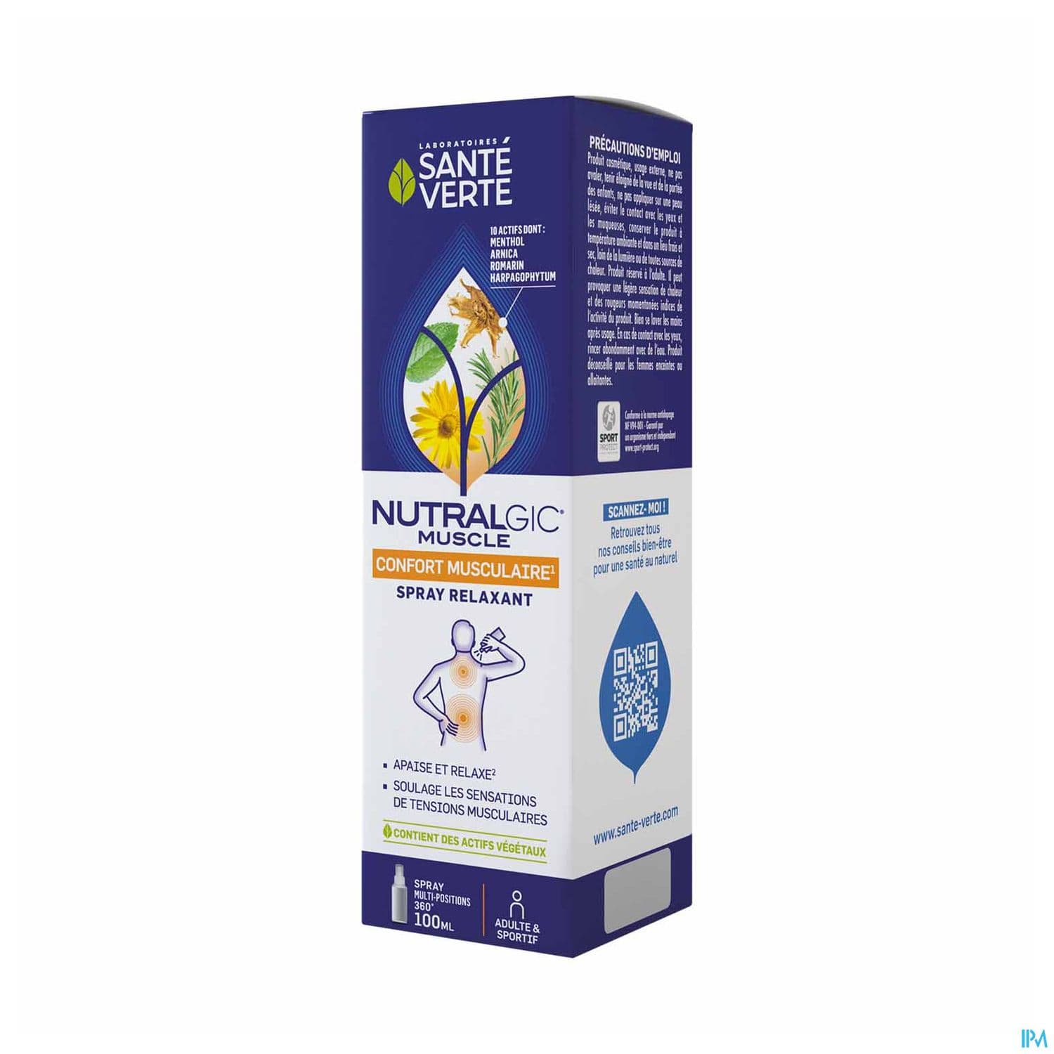 NUTRALGIC MUSCL SANTE VERTE SPR100