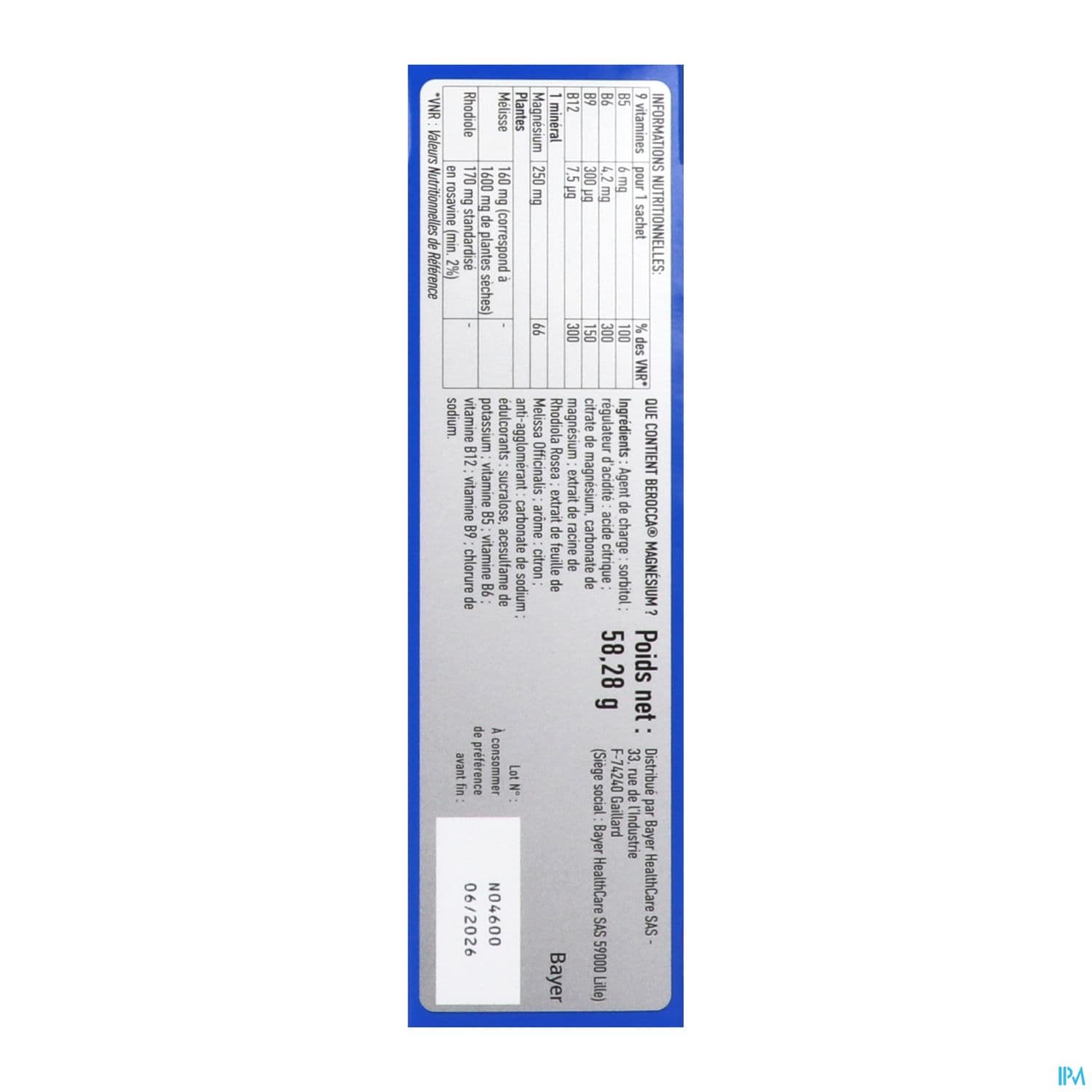 BEROCCA MAGNESIUM SACH 14                         