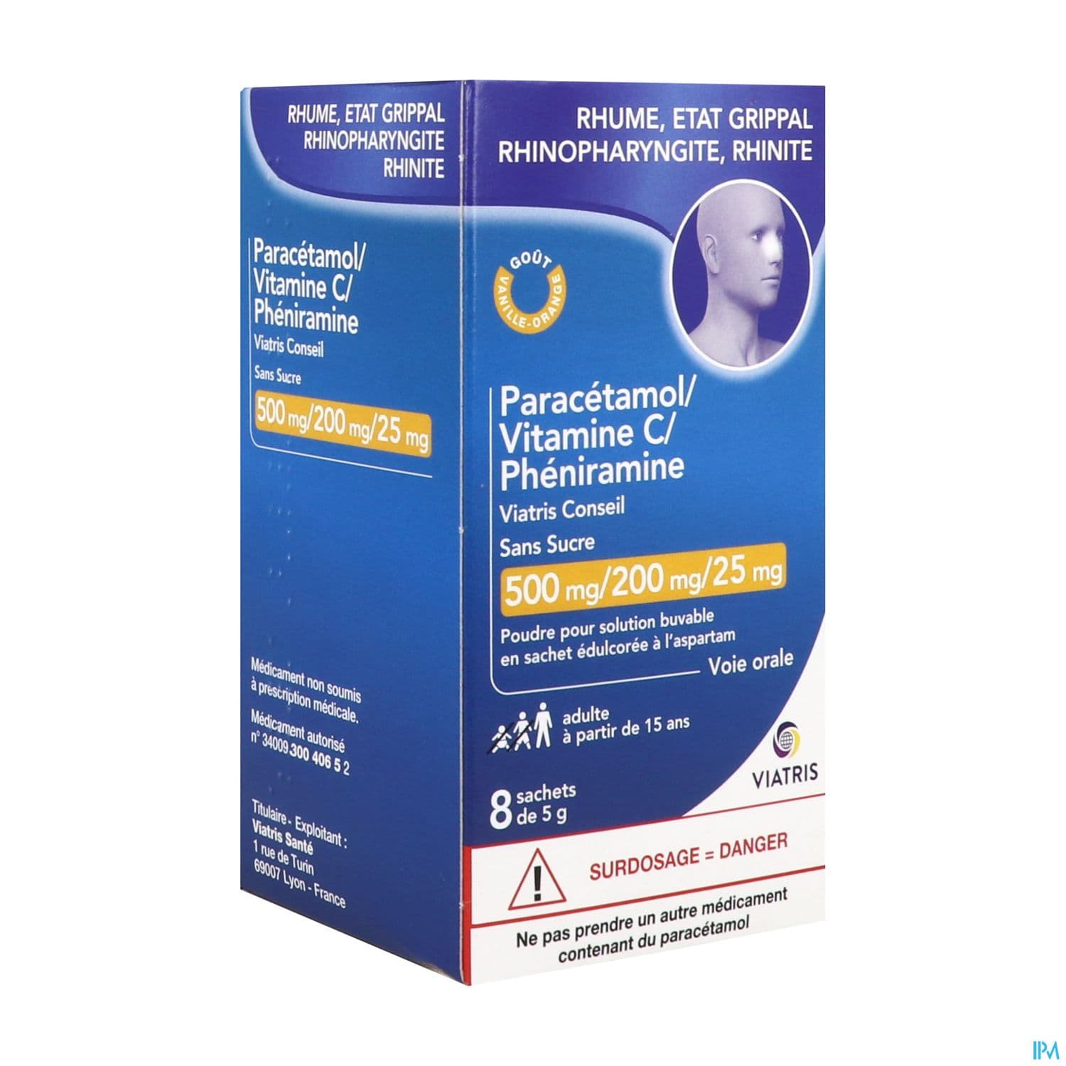 Paracetamol Vit C Pheniramine Viatris Cons Sans Sucre 8