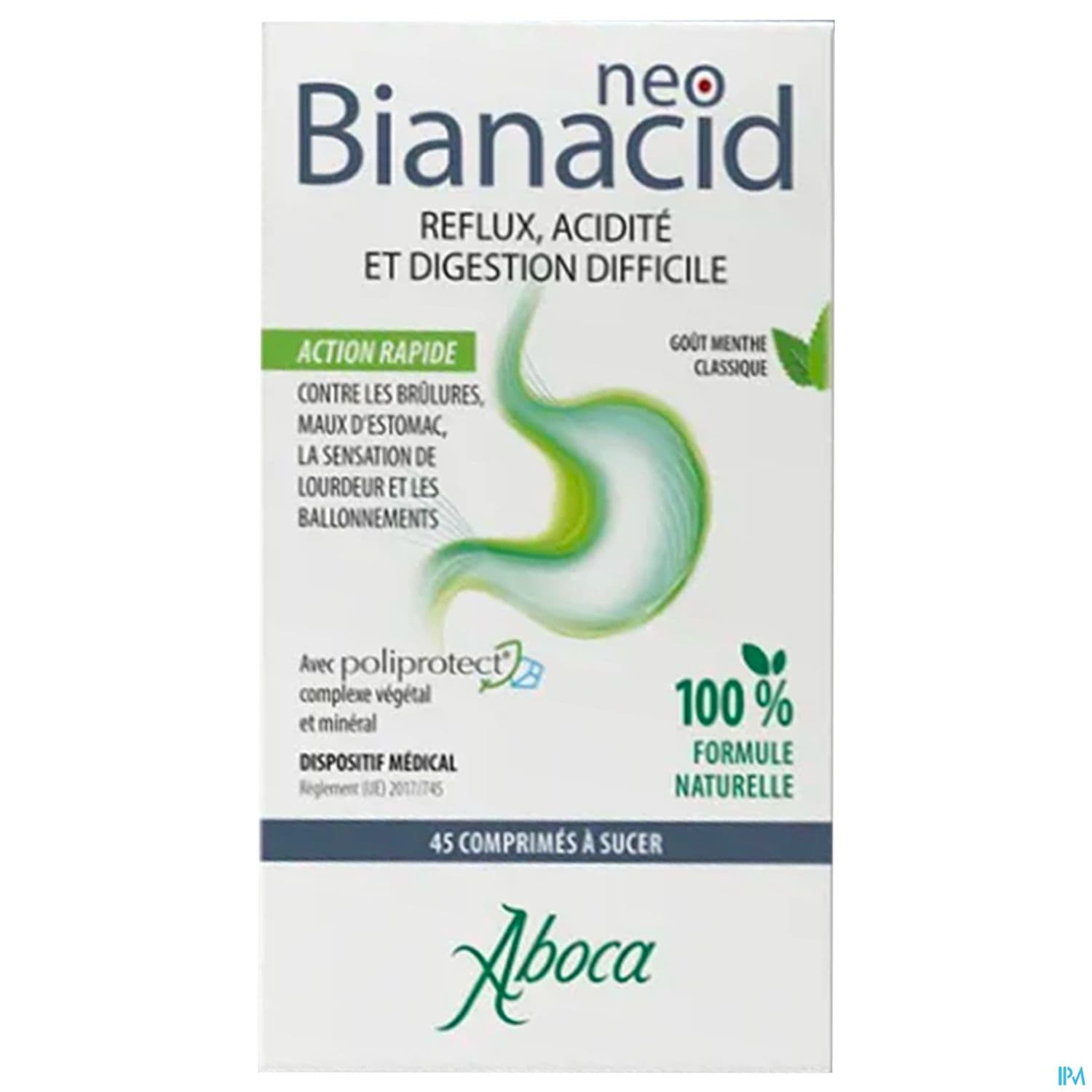Aboca Neobianacid Acidite Reflux Comprime A Sucer Citron 45