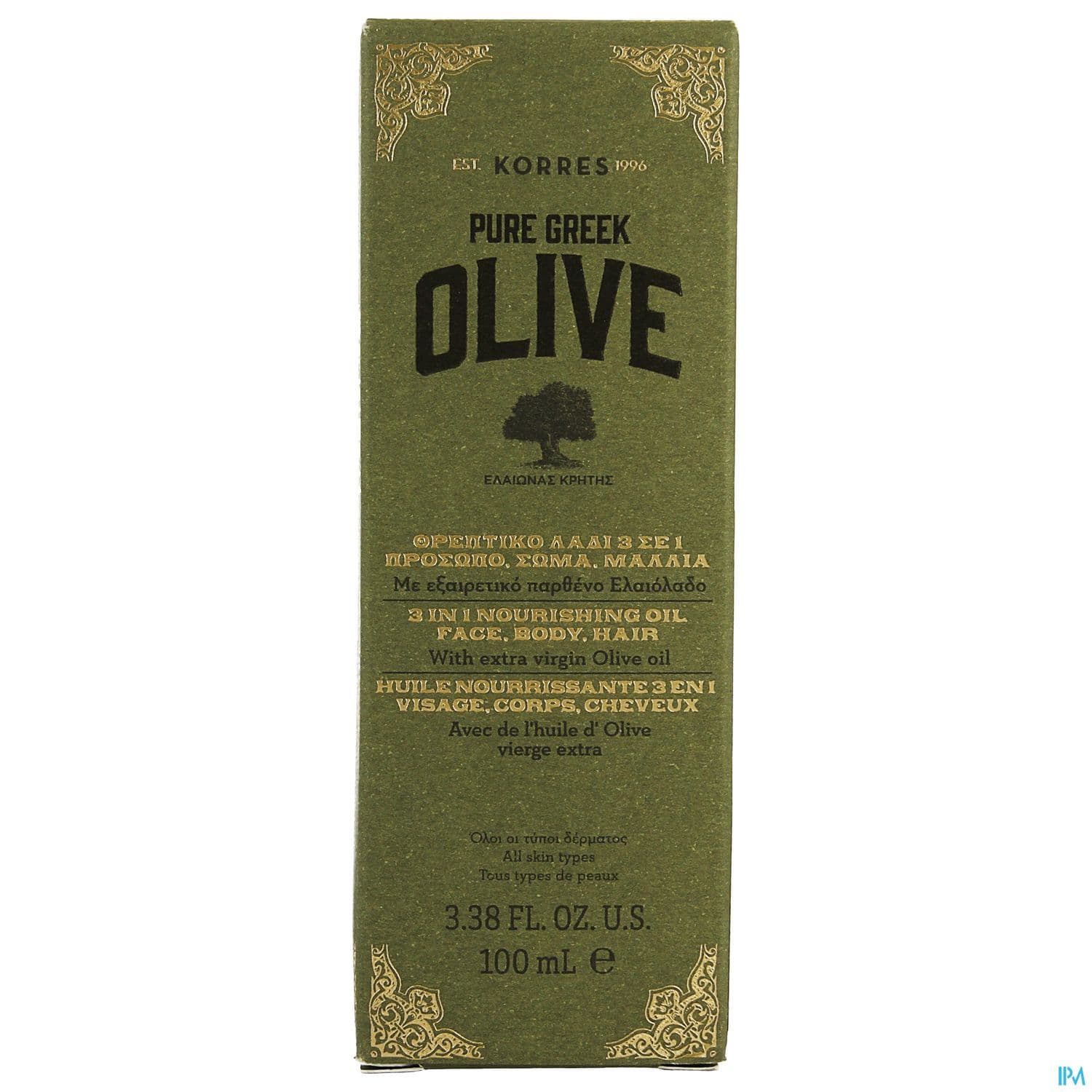 KORRES OLIVE HLE NOURR 3EN1 100ML