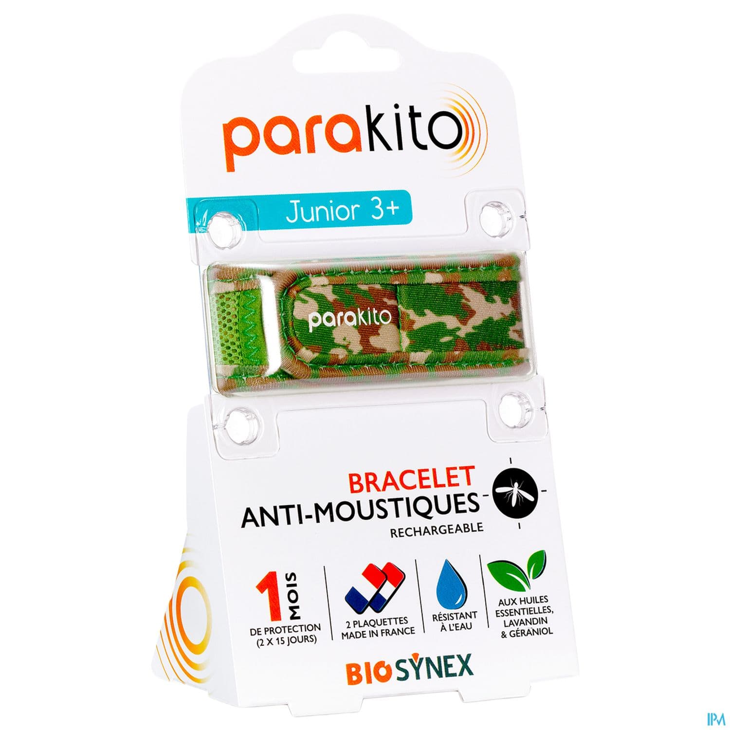 Parakito Bracelet Antimoustique Rechargeable Junior Camouflage