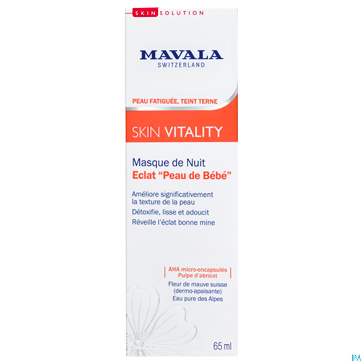 Mavala Skin Vitality Masque De Nuit Peau De Bebe 65ml
