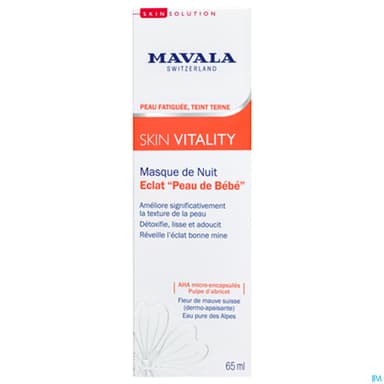 Mavala Skin Vitality Masque De Nuit Peau De Bebe 65ml