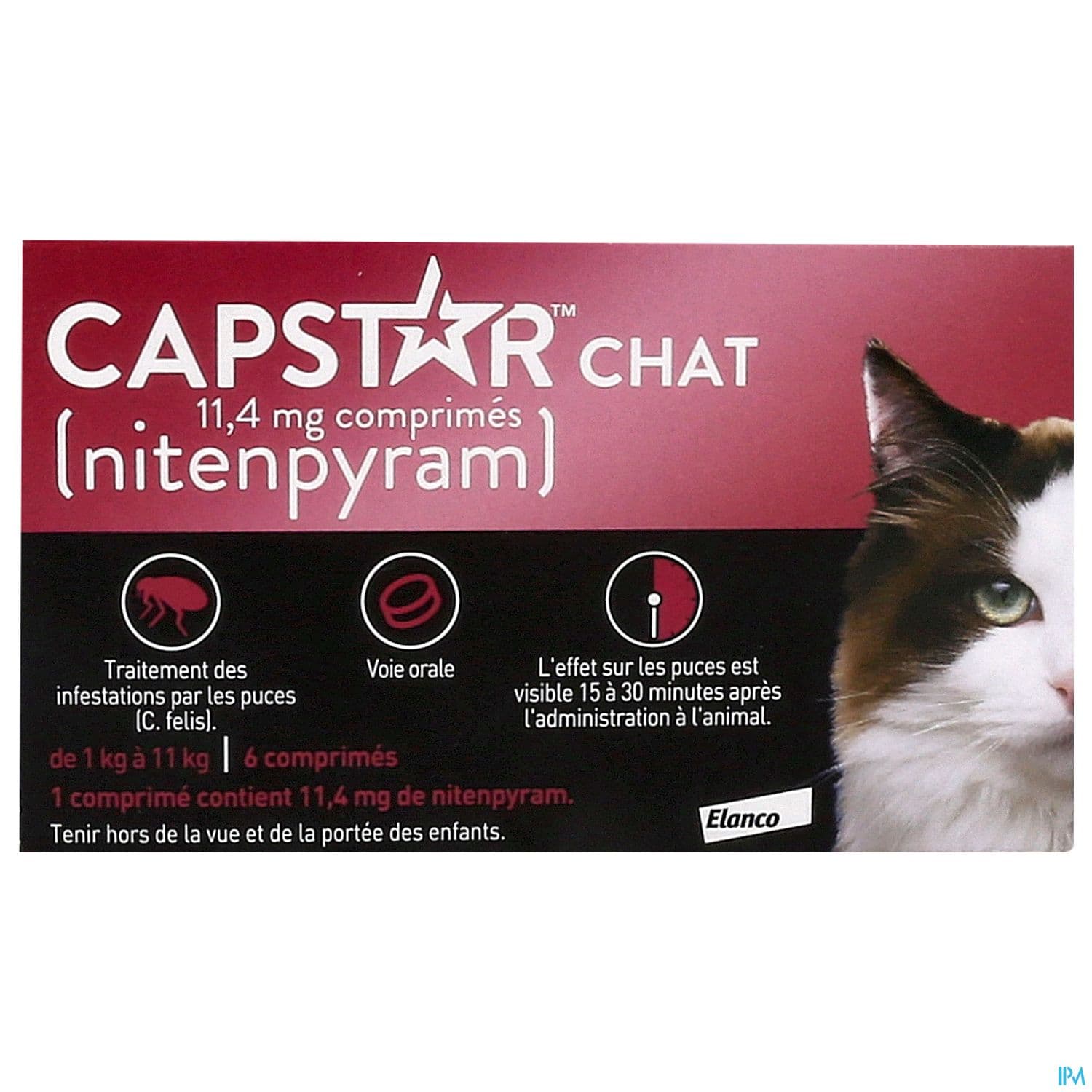 CAPSTAR CHAT 11,4MG CPR 6