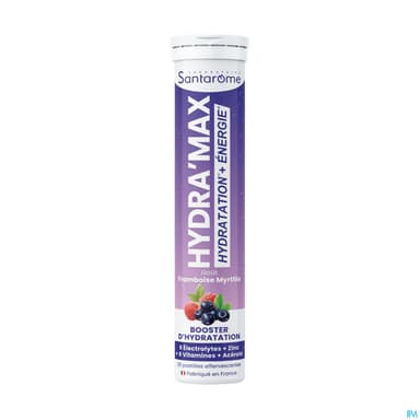 Santarome Hydra'max Framboise Myrtille Comprime Effervescent 20