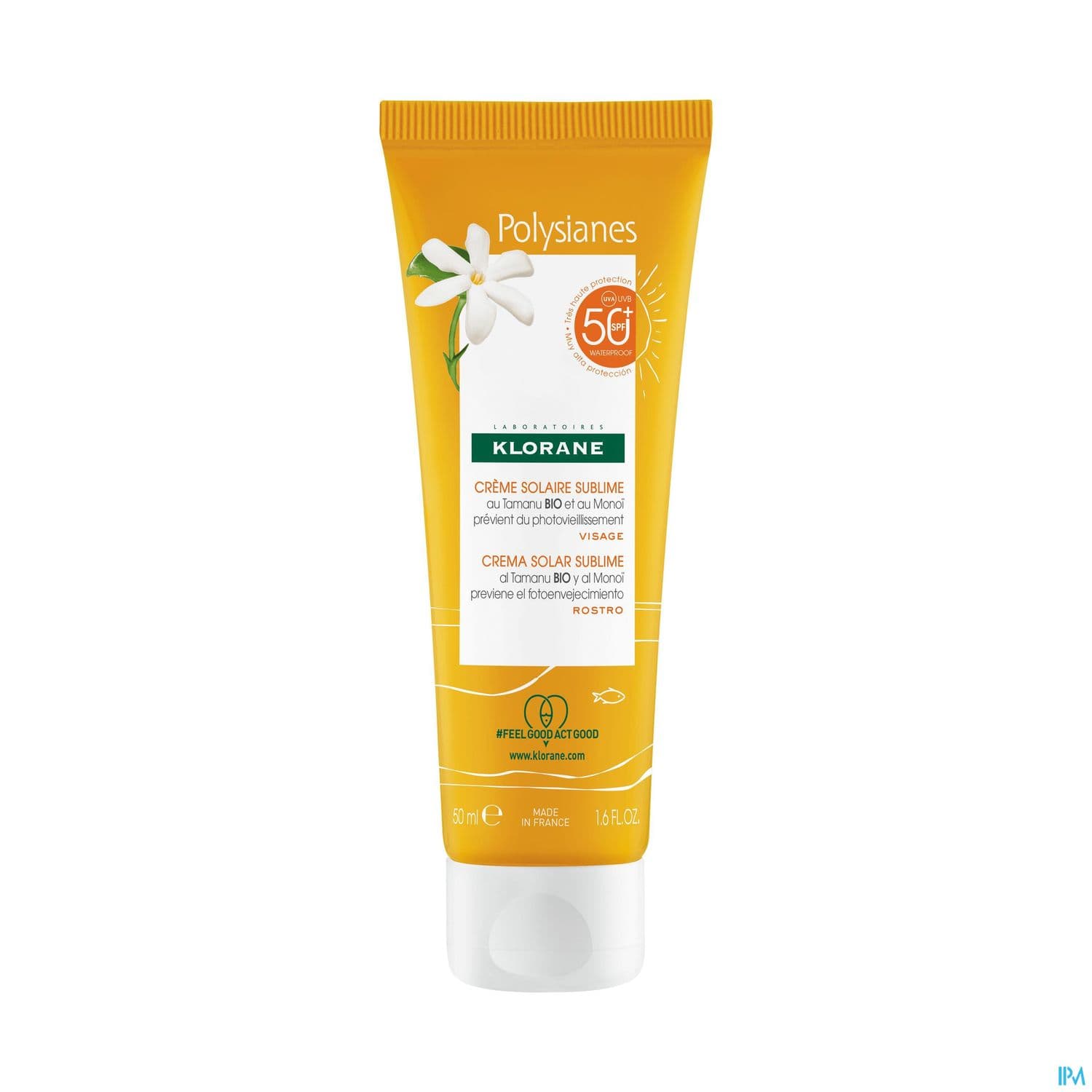 Klorane Polysianes Creme Solaire Sublime Spf50+ 50ml