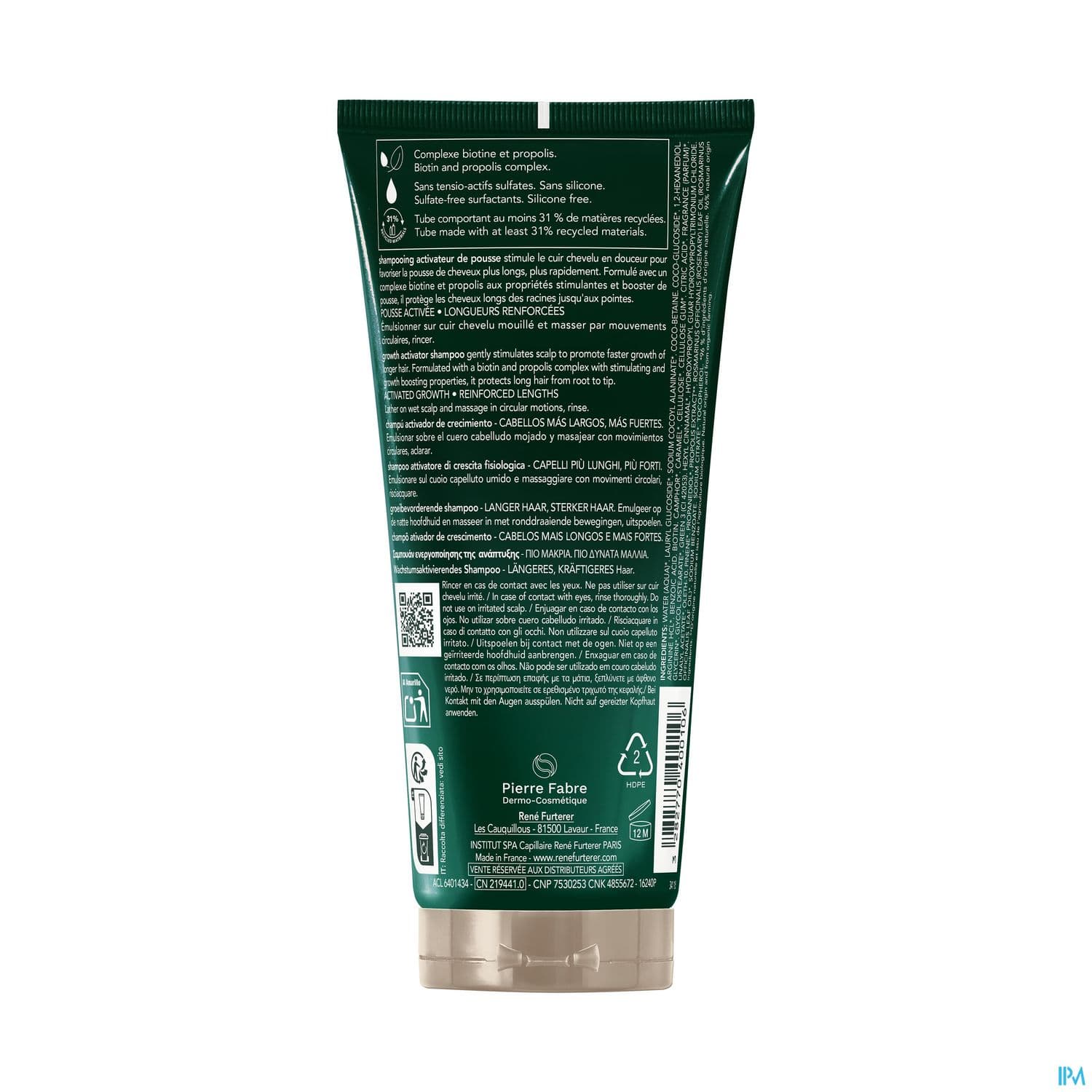 Rene Furterer Triphasic Active Grow Shampooing Activateur De Pousse 200ml
