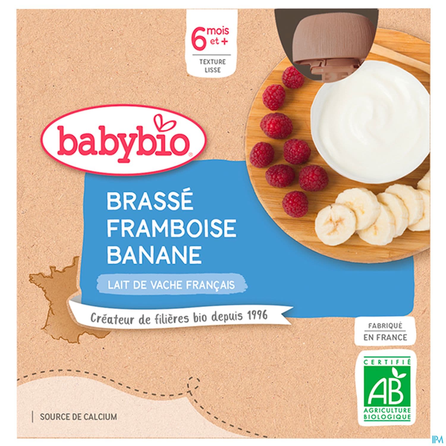 BABYBIO GOURD BRASS FRAMB/BAN4X85G