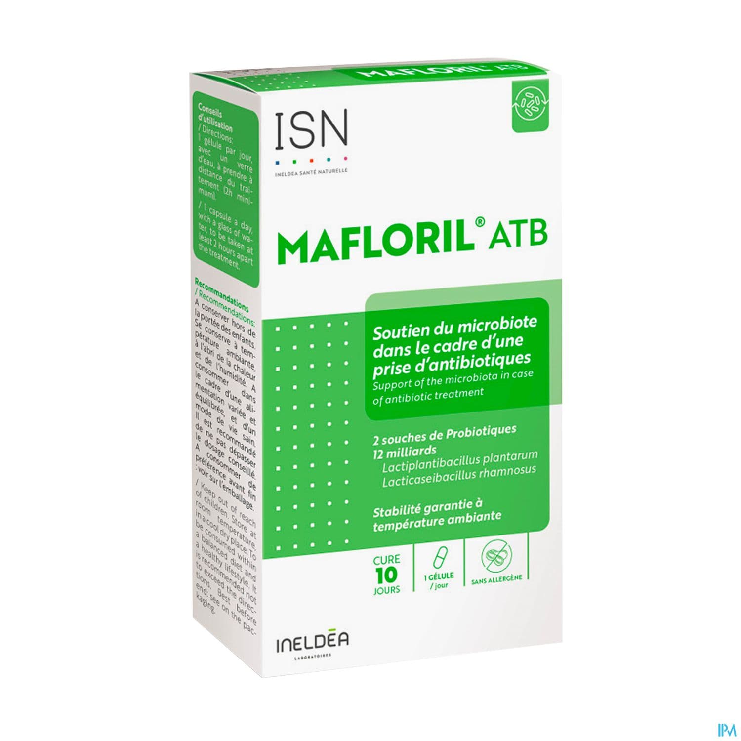 Ineldea Isn Mafloril Atb Soutien Du Microbiote Dans Le Cadre D Une Prise D Antibiotiques Gelule 10