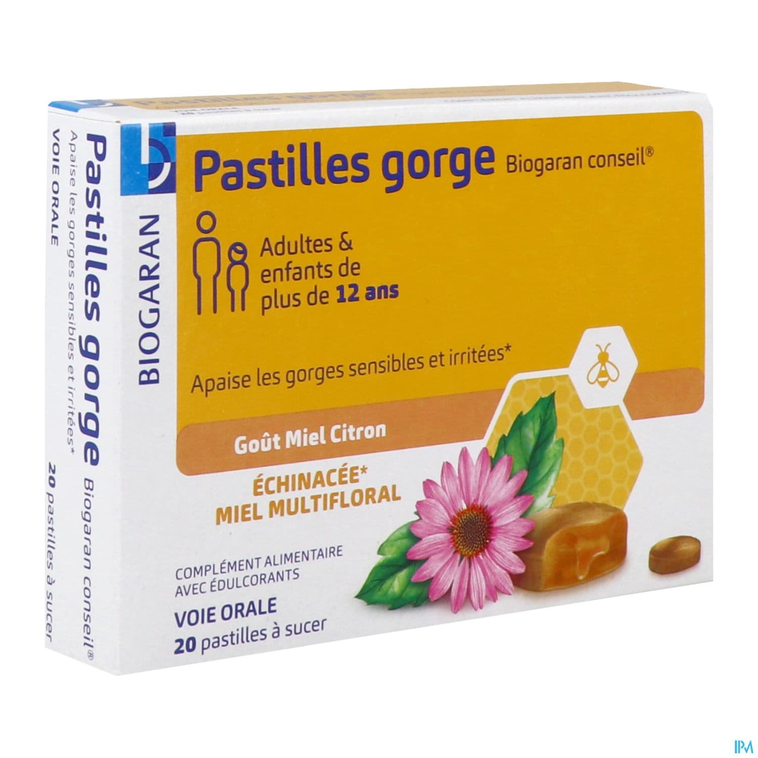 Pastille Gorge Biogaran Conseil Miel Citron 20