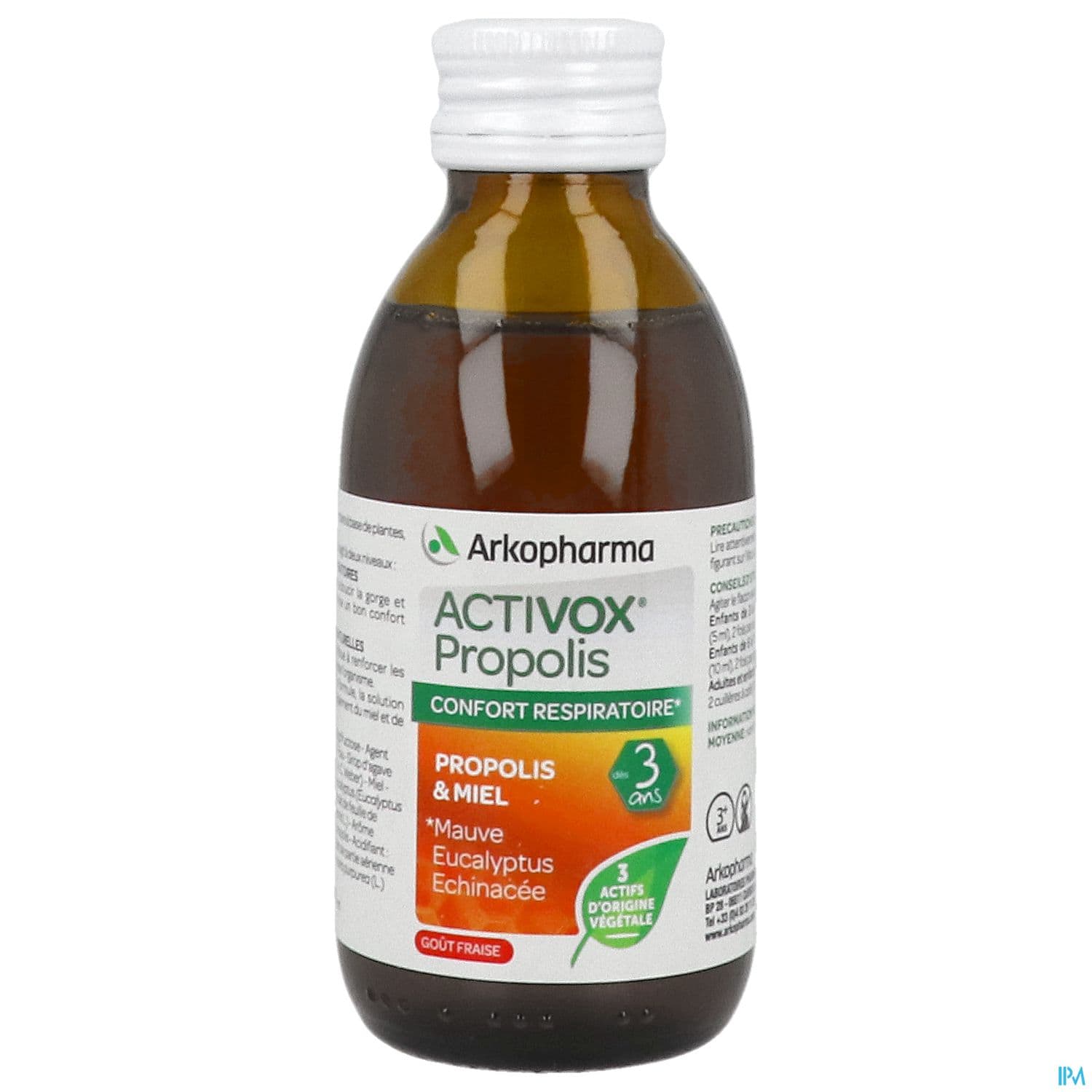 Arkopharma Activox Propolis Fraise Des 3 Ans Solution Buvable 140ml