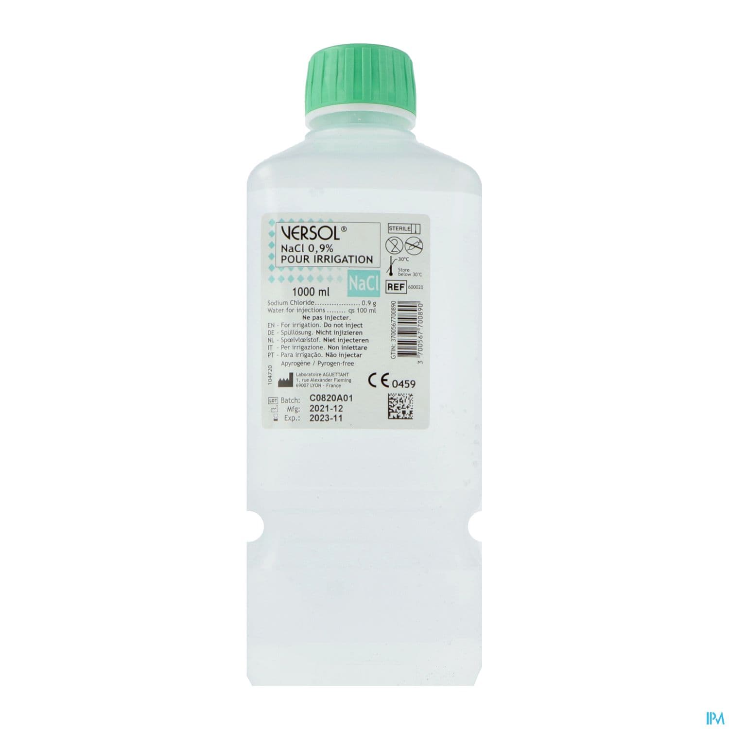 Versol Solution Chlorure Sodium 0.9 1l