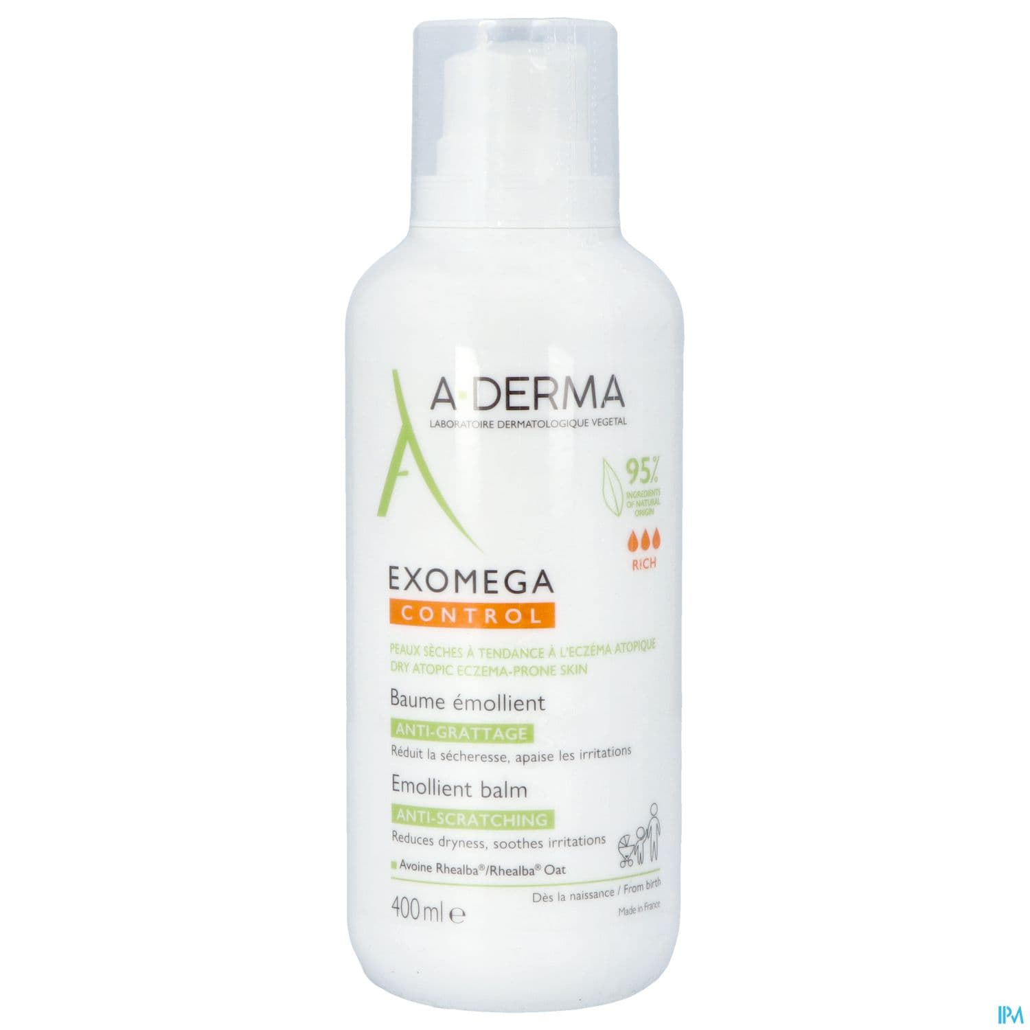 A-DERMA EXOMEGA CONT BAUM 400ML