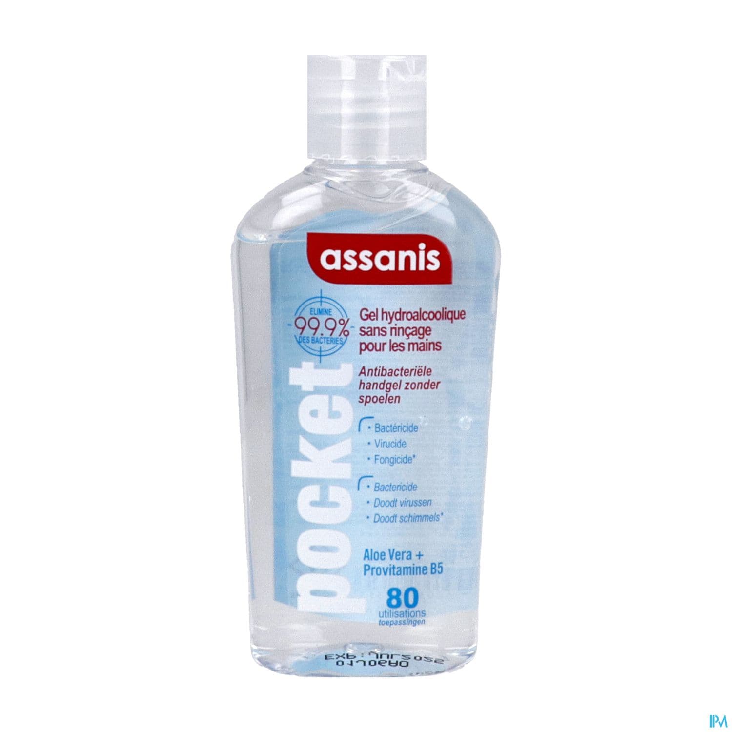 Assanis Gel Hydroalcoolique Sans Parfum 80ml