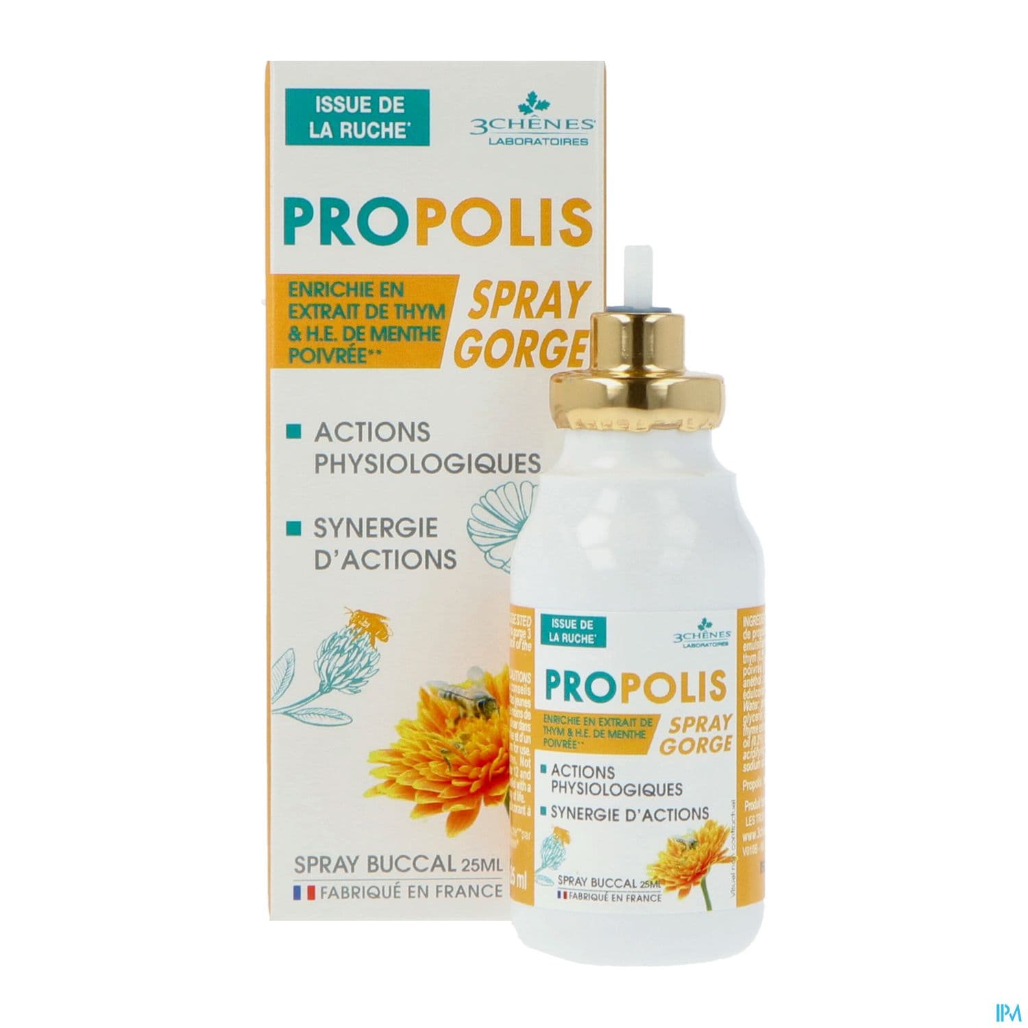 3 CHENES PROPOLIS BUC SPRAY25ML