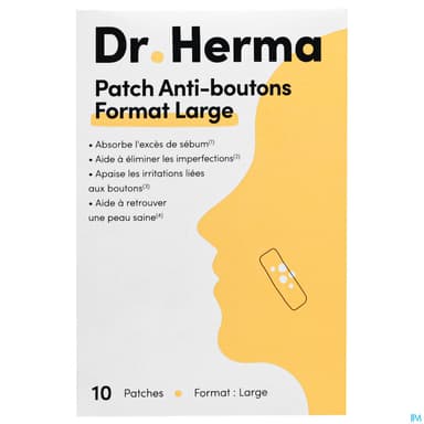 Dr Herma Patch Anti Boutons Format Large 24