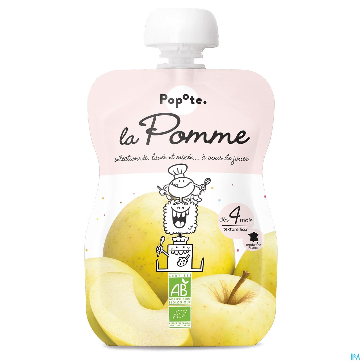 POPOTE COMPOTE POMME LISSE 120G
