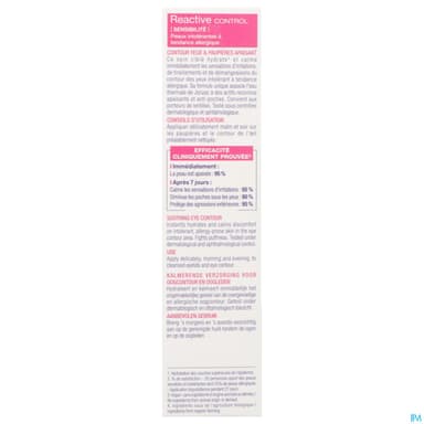 JONZAC REAC CONTROL YEUX PAUP 15ML