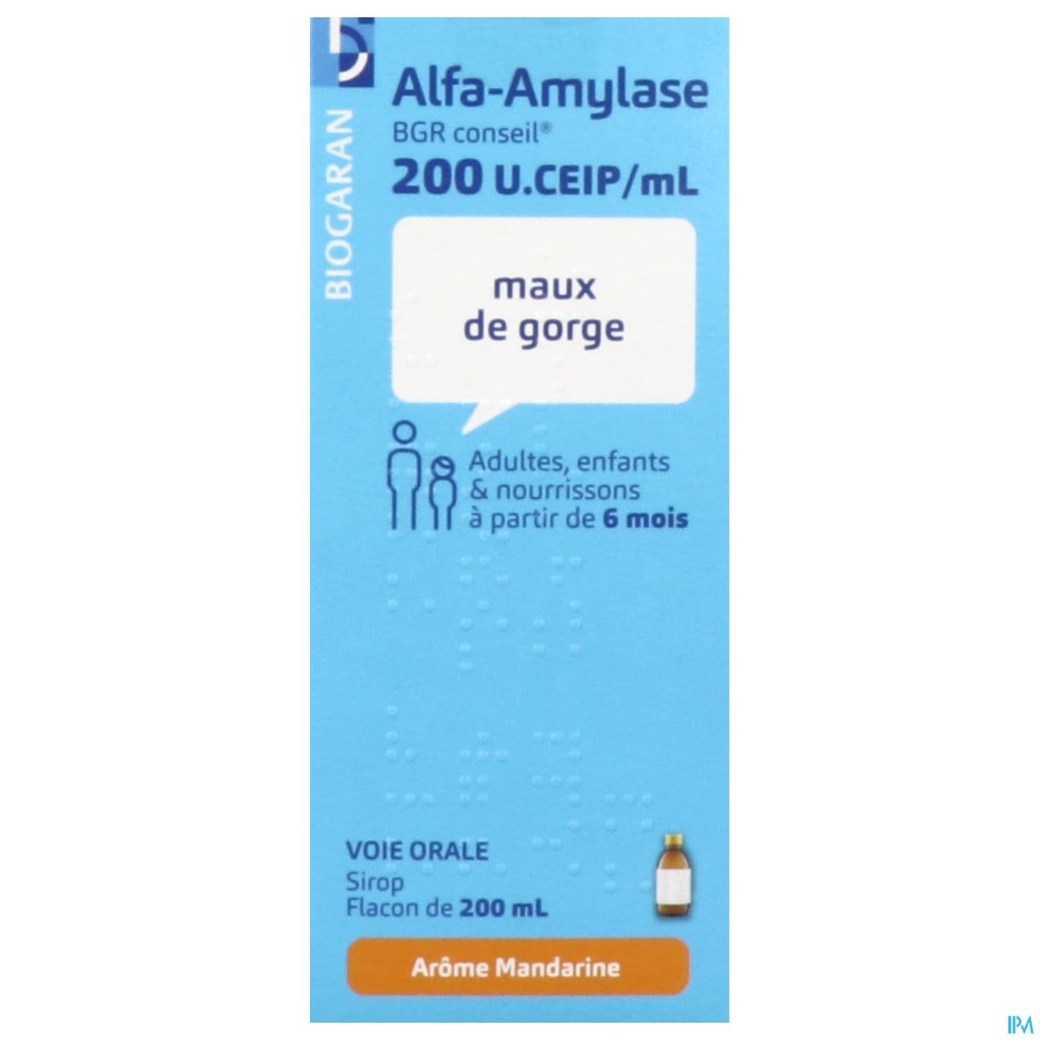 Alfa Amylase Bgr Conseil 200u Ceip/ml Sirop 200ml + Mesure