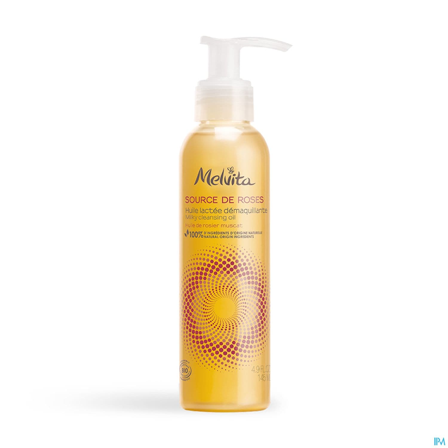 Melvita Source De Roses Huile Lactee Demaquillante Bio 145ml