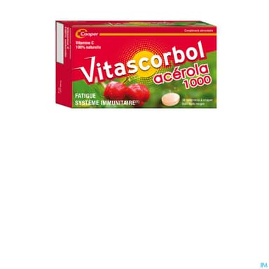 Cooper Vitascorbolacerola 1000 Comprime A Croquer 30