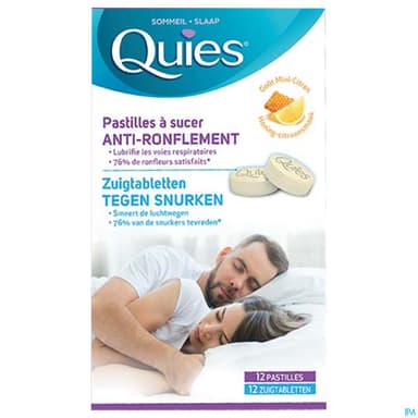 Quies Antironflement Pastille A Sucer Miel Citron 12