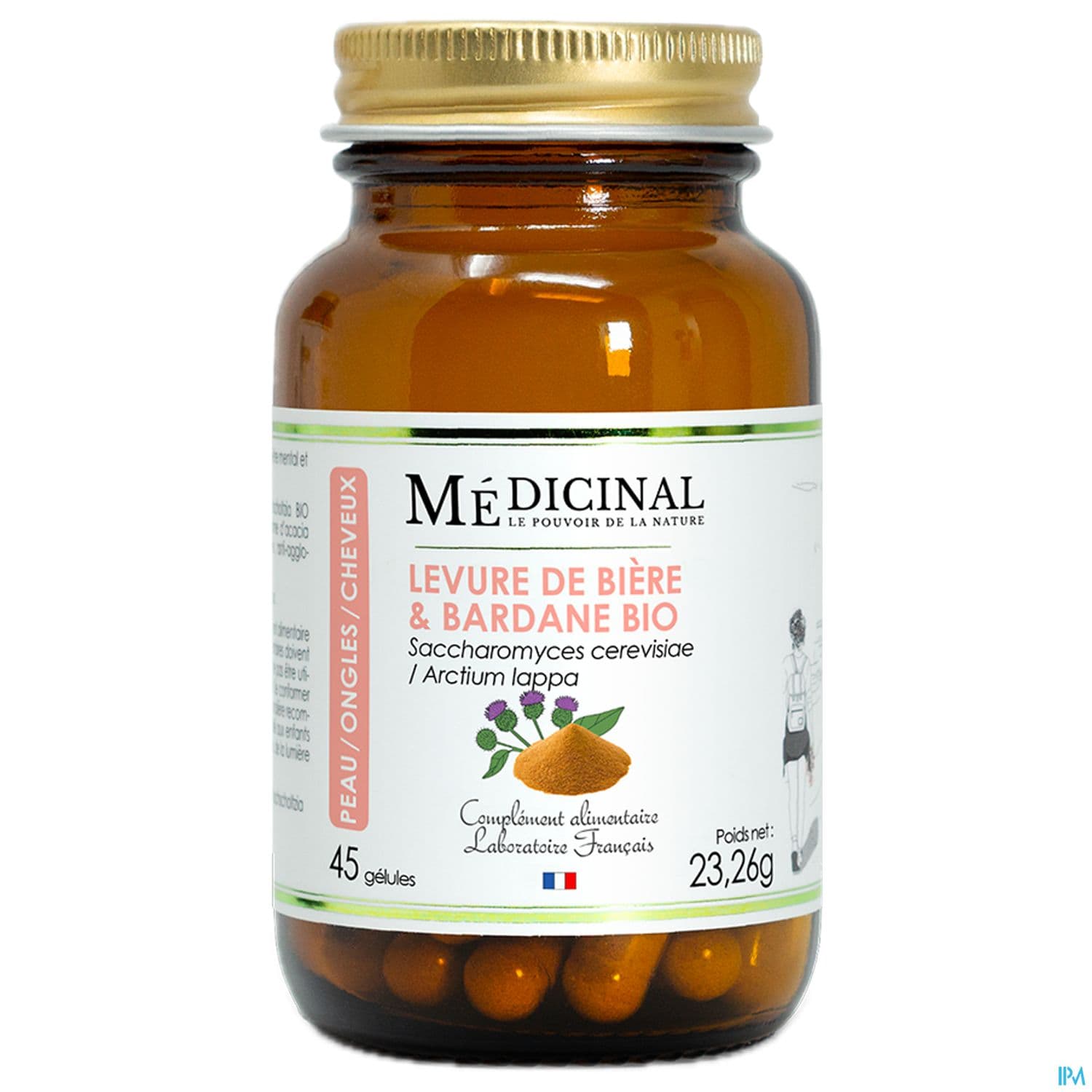 Medicinal Levure De Biere Et Bardane Bio Gelule 45