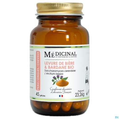 Medicinal Levure De Biere Et Bardane Bio Gelule 45