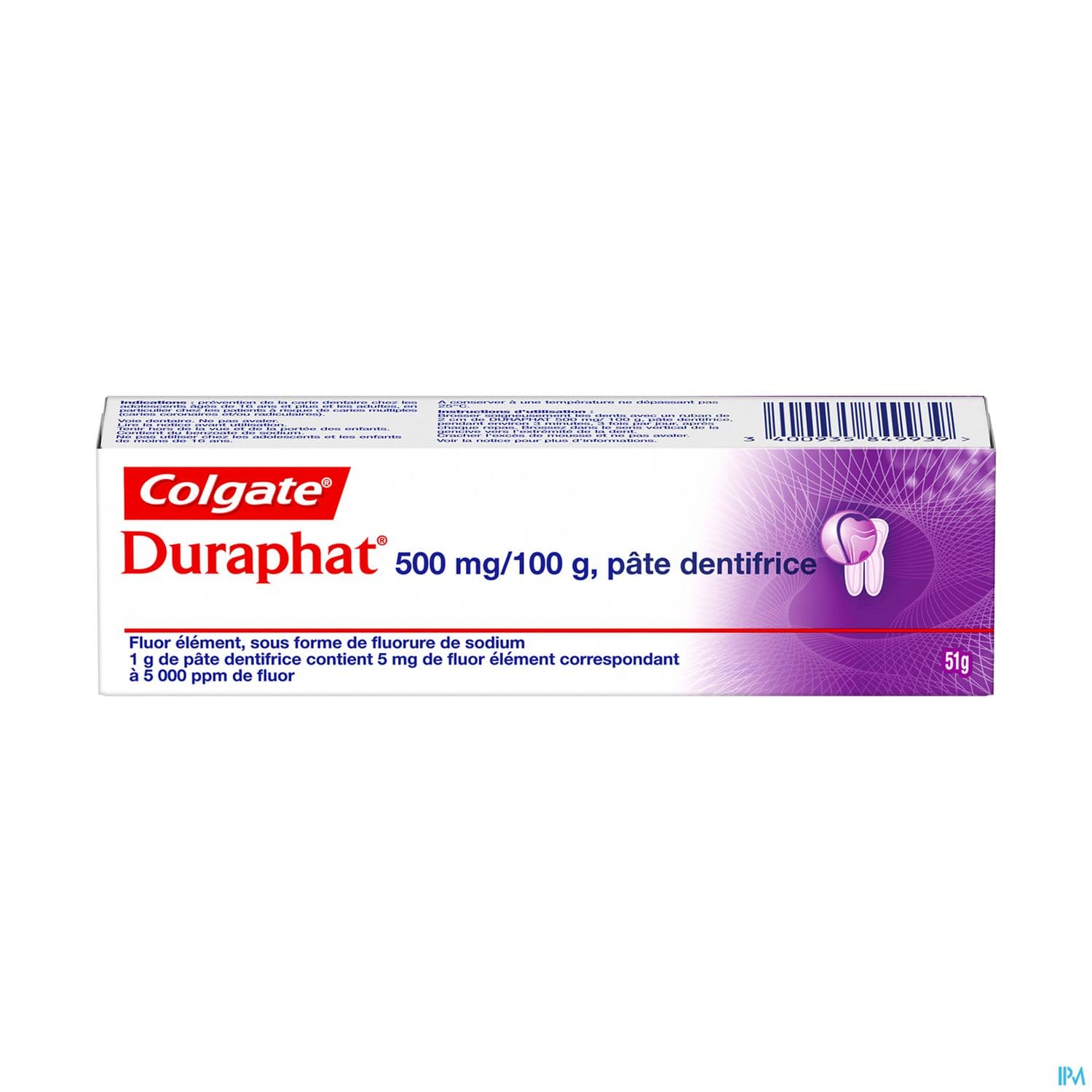 DURAPHAT 500MG/100G DENT TUB 51G
